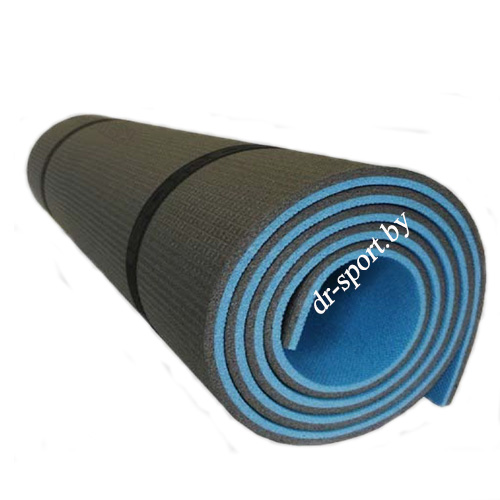 Коврик (пенка) гимнастический/туристический 8*0.6L1.8 синий/антрацит